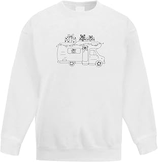 Azeeda 'Christmas Motorhome' Kid's Sweatshirt/Jumper (14-15 Years) (KW00054630)