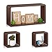 Produktbild Relaxdays Cube Regal, 3er Set, Schwebend, Quadratisch, Modernes Design, Hoch- & Querformat, Kinderzimmer, MDF, Braun