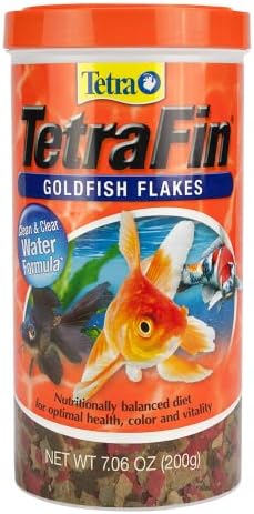 TetraFin Goldfish Flakes 7.06 Ounces, Balanced Diet Fish Food