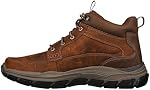 Skechers Mens Respected - Boswell 204454 Mid Top Leather Moc Toe Lace Up