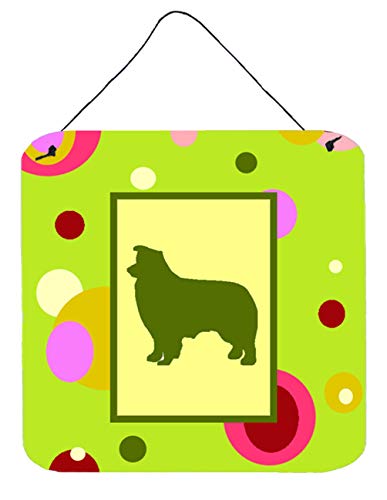 Caroline's Treasures CK1119DS66 Border Collie Wall or Door Hanging Prints Aluminum Metal Sign Kitchen Wall Bar Bathroom Plaque Home Decor, 6x6, Multicolor