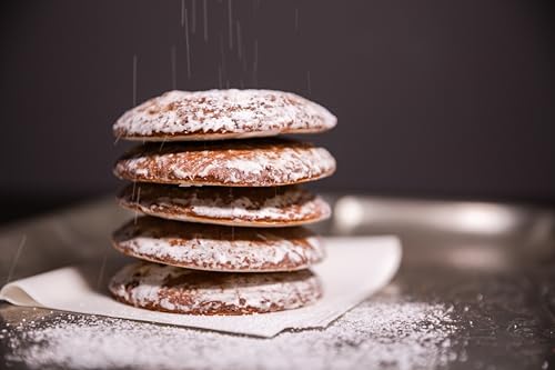 Nürnberger Elisenlebkuchen mit Zuckerglasur – Saftig & Handgefertigt | Edle Lebkuchen Spezialität | Traditionelles Weihnachtsgebäck | 5er-Pack
