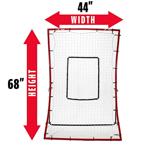 Franklin Sports Baseball Rebounders for All Angle Fielding Practice + Rebound Net with Attachable Pitching Target + Pop 