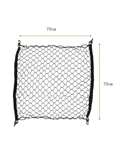 Filet de coffre de voiture extensible nylon élastique avec crochets