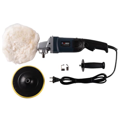 Image of EASTMAN Electric Polisher 180mm (7 Inch) ? 1350W Heavy Duty Buffer Machine with Variable Speed 1000-3000 RPM & Free Carbon Set for Car Detailing, Marble & Floor Polishing (ESP-180N)