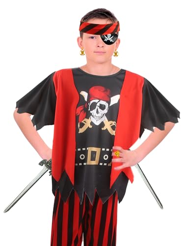 Disfraz de Pirata Infantil Capitán para Niños y Niñas miniatura 5