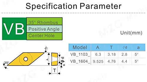 VBMT CNC Cutting Boring Turning Solid Carbide Inserts for Stainless Steel Processing SVXB Holder
