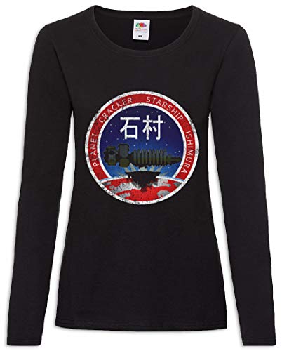 T-Shirt Long Ishimura Planet Cracker pour femme inspiré de la pop culture geek
