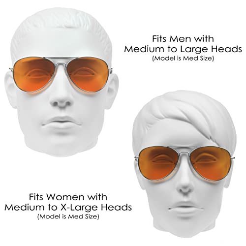 Image of proSPORT Blue Light Blocker Glasses Sleep Better Computer Screen Orange Amber