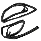 ECOMARK Front Door Glass Window Channel Run Rubber Seal Compatible with Nissan D22 Frontier 1998 1999 2000 2001 2002 2003 2004 2005 Replace 80331-2S400 80330-2S400 803312S400 803302S400