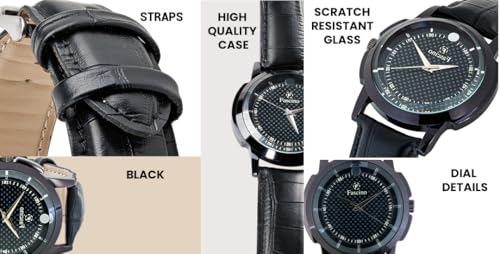 Image of Man's Gift Set | Combo with Wrist Watch, Reversible Belt, Leather Wallet & Long-Lasting Perfume | Gift For Man | Birthday gift for Husband | gift for Boyfriend |rakhi gift for brother