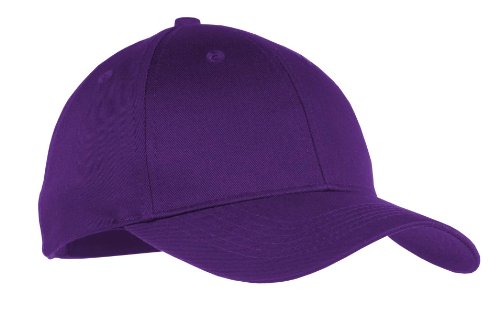Port & Company - Youth Six-Panel Twill Cap. - Purple - OSFA - Main Image