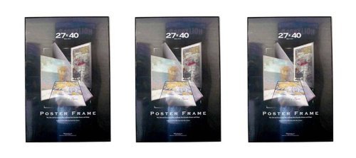 (3) Three 27x40 Movie Poster Frames 27x40 Thin Profile Value Pack