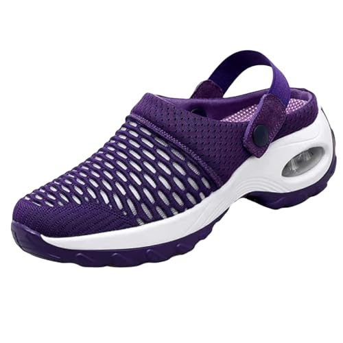 Orthopedic Shoes for Women Air Cushion Slip on Walking Sandals Stretch Slippers Shoes Orthopedic Shoes for Women Wide Width Arch Support