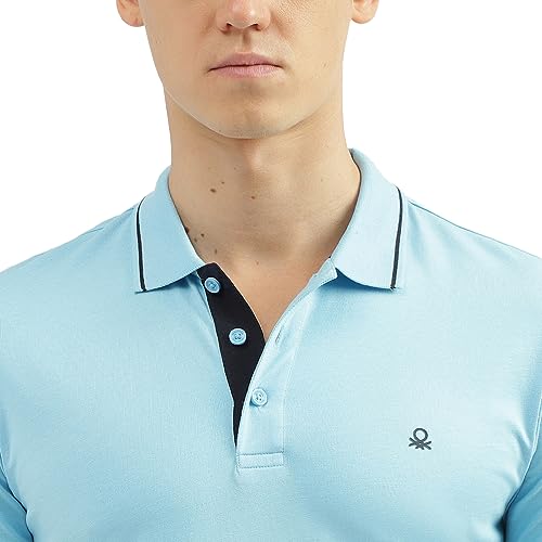 Image of United Colors of Benetton Men's Solid Regular Fit Polo Shirt