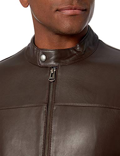 Image of Cole Haan Men's Bonded Leather Moto Jacket