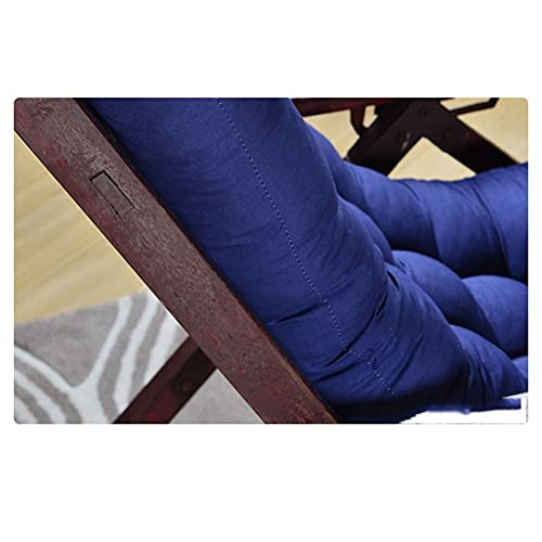 Sillón mecedor plegable gris con cojín de poliéster de 120 x 48 cm 2
