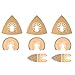 8 Stk Oszillierendes Zubehör Set Mix Multitool Sägeblätter Kit Multifunktionswerkzeug für Kunststoff/Holz/Soft Metal Cutting für Fein Multimaster Dremel Makita Einhell