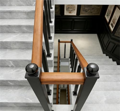 Poste de barandilla de escalera para balcones interiores con husillo de 105cm 5