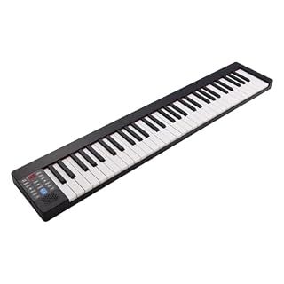 clavier électronique,HUIOP Piano électronique pliable à 61 touches, orgue électronique multifonctionnel, piano numérique pliable, clavier de piano sensible à 61 touches avec écran LCD, batterie rechar - Les Beatles, Paul McCartney, John Lennon, RIngo Starr, George Harrison
