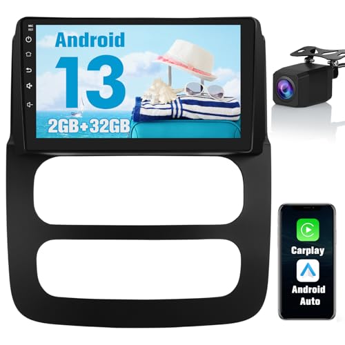 Android 13 Car Radio Stereo for Dodge RAM 2002-2005 with Wireless CarPlay Android Auto Backup Camera
