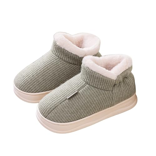 Chausson hiver pour femmes avec chaussure coton en toison et semelle épaisse