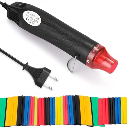 mizikuu Mini Pistolet à Air Chaud, 200℃ Décapeur Thermique avec 328 Gaine Thermorétractable...