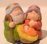  Generico Sacra Famiglia Colorata in Ceramica L7XW4,5XH7CM