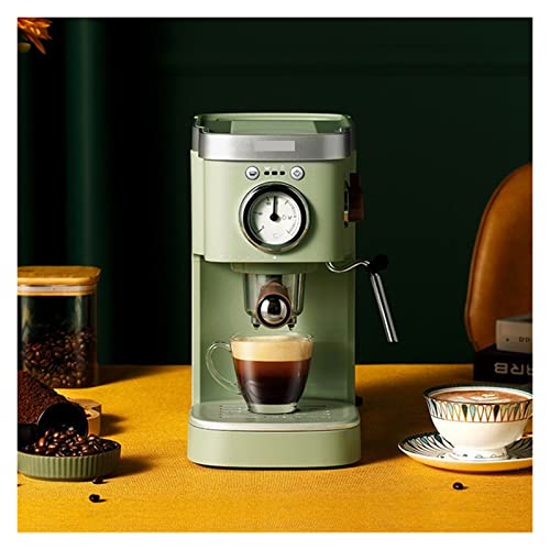 Vezu Italian Coffee Machine Retro Green Milk Frother Coffee Maker Powder Capsule Espresso Making Coffee Drinks Maquina De Cafe (Color : Espresso Maker(Old), Size : Uk) #TOP3