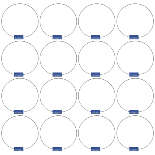 100 Scellés de Sécurité Numérotés en Acier pour Transport
