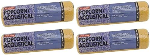 Wooster Brush R234-9 Popcorn Acoustical Roller Cover, 9/16-Inch Nap, 9-Inch Pack of 4