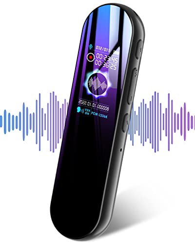 Nobelbird ボイスレコーダー 小型 ICレコーダー 32GB大容量 録音機 45H連続録音 長時間 1536kbps ノイズキャンセル リピート再生 録音分割 定時録音 パスワード保護 microSD付属 MP3プレーヤー 簡単操作 軽量 コンパクト語学学習/会議録音のサムネイル