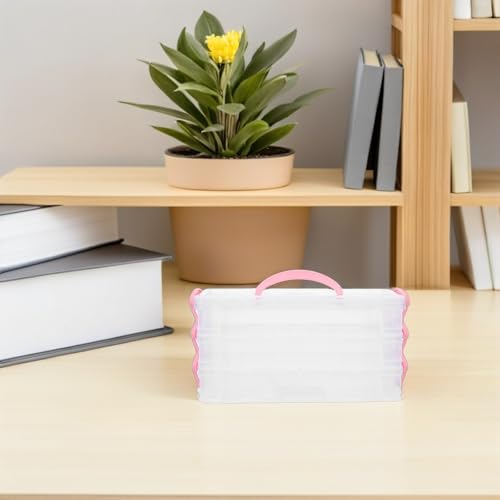 Boîte de rangement pour marqueurs empilable en PP avec compartiments - 7