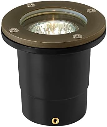Hinkley Hardy Island 16701MZ Flat Top LED Well Light - Includes Wiring Kit & Anti-Corrosion PVC Burial Sleeve - Matte Bronze