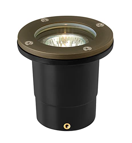Hinkley Hardy Island 16701MZ Flat Top LED Well Light - Includes Wiring Kit & Anti-Corrosion PVC Burial Sleeve - Matte Bronze