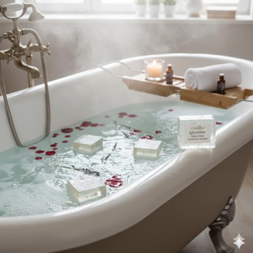 Image of Karan Herbs Melt and Pour Transparent /Clear Glycerine Soap Base - No Paraben, SLS, SLES & Alcohol Free (5KG)