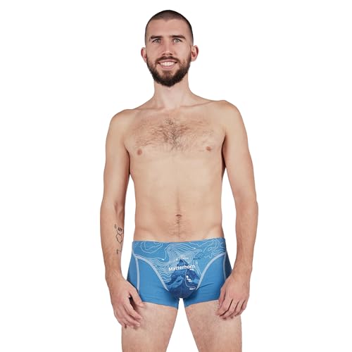Calzoncillos bóxer de hombre en algodón orgánico con estampado alpino 2