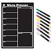 TMS A3 Magnetische weekplanner en vloeibaar krijtbord – vet en uniek droog wissen schoolbordmenu, boodschappenlijstje of…