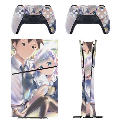 PS5 Slim �p �X�L���V�[�� �����A�j���� ���g�A����͂͂���Ȃ� �{�̂ƃQ�[���R���g���[���[��p�X�e�b�J�[ �y�����݌v �f�W�^���E�G�f�B�V������p�z ���^�X�L�� �{�̕ی� �X���� ���B�� �w��/��/����/�ق���h�~ ��G��/�U�M�ǂ� ���� ��t��