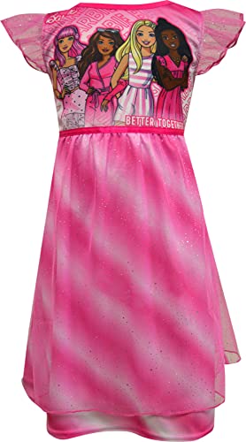 Komar Kids Barbie Better Together Girl's Dressy Gown (Size 4) Pink2