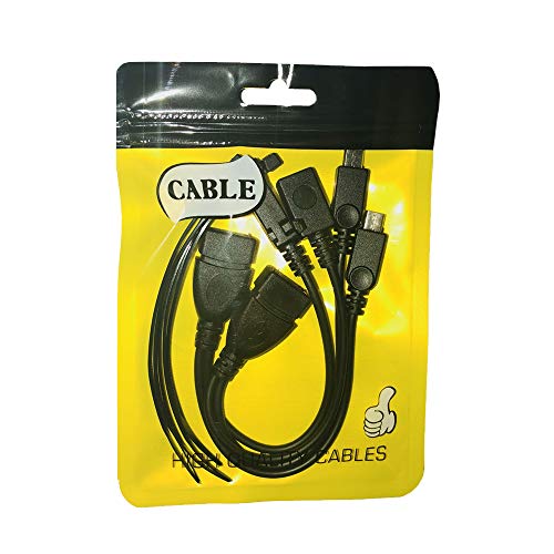 Image of 2-in-1 Fire Bridge Cable (OTG Cable + Power Cable) for Fire TV Stick (2nd Generation), Fire TV Cube, Fire Tablet, Raspberry PI, NES Classic, N64, Android Devices and More - 2 Pack