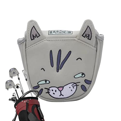 Ziurmut Couvre-chef Putter Mallet Putter Couvre-chef de golf avec fermeture magnétique, protection pour clubs de golf avec couvre-chef pour débutants amateurs de golf
