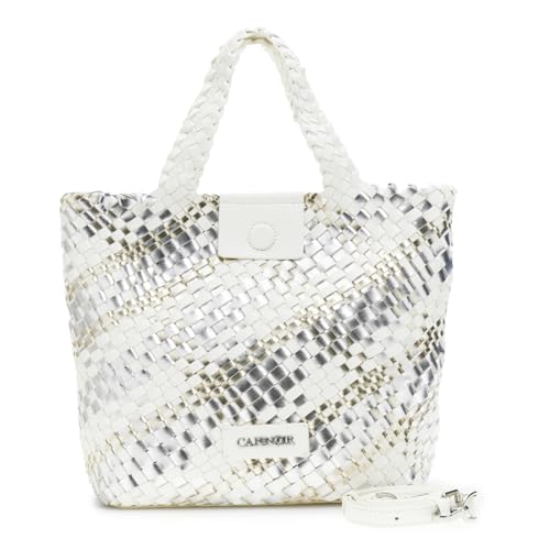 Sac cabas réversible CAFèNOIR en tissage métallisé d'exception pour femme