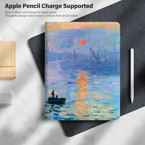 Coque iPad Pro 13 M4 Monet Étui Cuir Impression Sunrise - 4