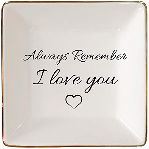 Simply-Charmed-Always-Remember-I-Love-You-Gift-for-Mom-Daughter-Loved-One-Mothers-Day-or-Valentines-Day-Gift-Ceramic-Jewelry-Ring-Holder-or-Tray-for-Mom-Daughter-Wife-Girlfriend