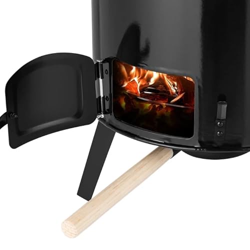 Emaille Ofen Gulaschkanone 16L Gulaschkessel bügel und Deckel Kasan Emaille Feuerstelle Campingofen Ungarischer Kesselgulasch Außenküche Eintopfofen emailliert Kesselgulasch Topf Küche Feldküche BBQ