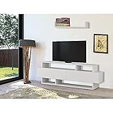 Homemania Decortie by TV-Schrank Rela, Weiß/Weiß