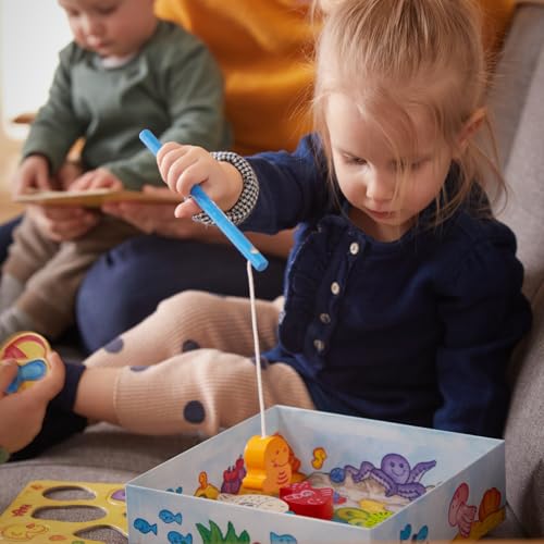 Image of HABA Magnetic Fishing Game - Here Fishy Fishy, My Very First Games Learning Toys & Preschool Toys for Ages 2 and Up, German Box