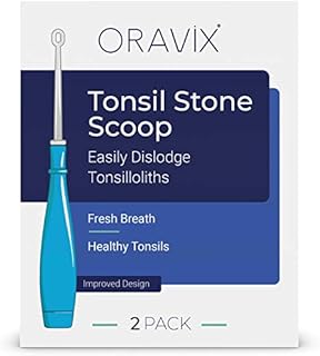 LED Tonsil Stone Remover | Bad Breath Cure | Easily Navigate Tonsil Crypts | Tonsil Stones Removal Tool with 3 Nozzles | Tonsil Cleaner | Curettage Pick | Tonsil Stone Removal | Oral Hygiene | ORAVIX