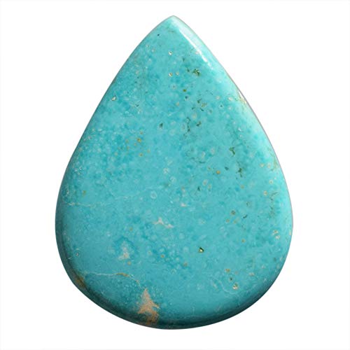 Cabochon turquoise Sleeping Beauty d'Arizona 35x27mm à dos plat